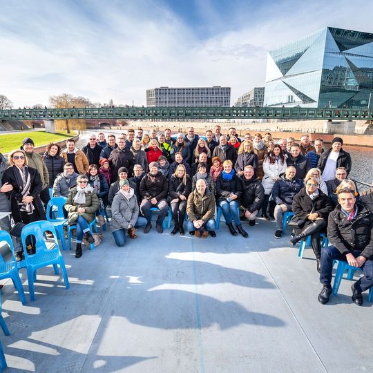 Die Verantwortlichen der besten Mitsubishi-Autohäuser Deutschlands wurden in Berlin ausgezeichnet.(Bild:  Mitsubishi/Photography Schaarschmidt)