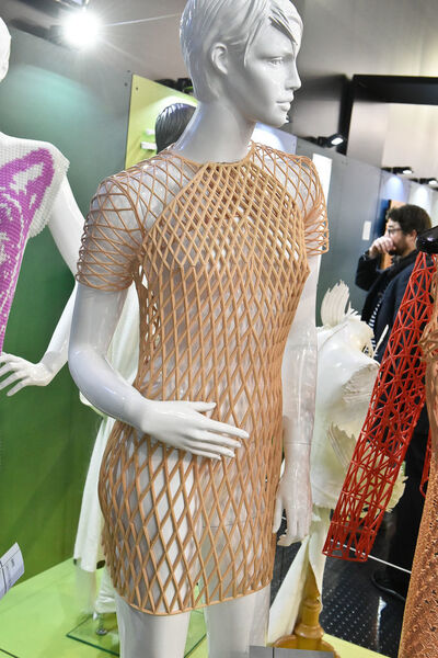 Platz 1: Die Kleiderkollektion „The Birth of Venus“ wurde von dem Kleid inspiriert, das Danit Peleg für die Eröffnungszeremonie der Paralympischen Spiele entworfen hatte. Die Kollektion besteht aus fünf verschiedenen Looks, die mithilfe von Fila-Flex-Filamenten gedruckt wurden. (Mesago Messe)