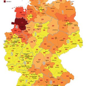 Regionale Zuordnung der Antibiotika-Abgabemengen 2014