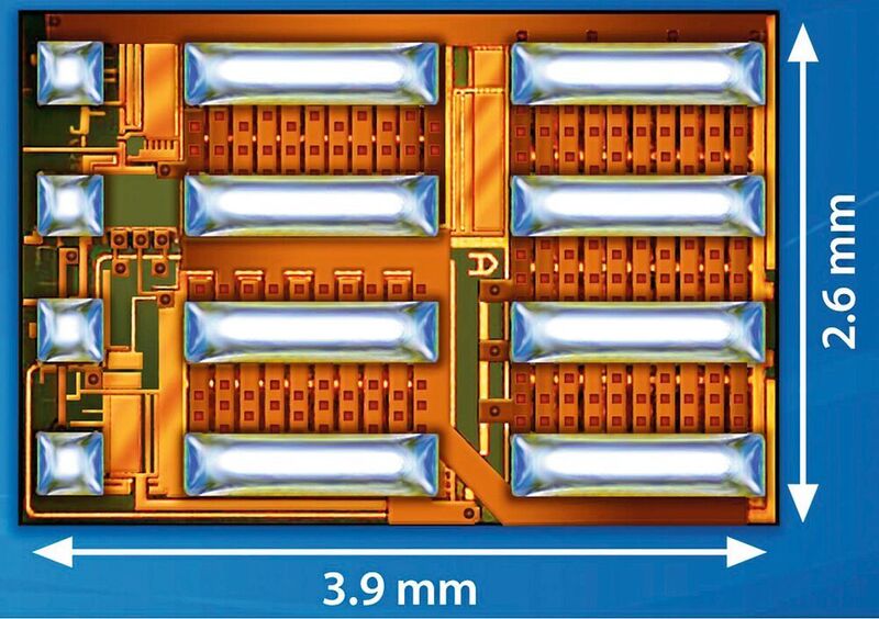 ePower Stage: Der Baustein EPC2152 ist ein Single-Chip-Treiber mit einer eGaN-FET-Halbbrücken-Leistungsstufe, die auf EPCs eigener GaN-Chip-Technologie basiert. (EPC)
