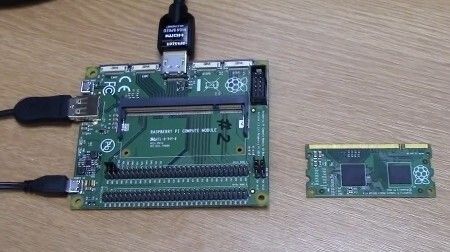 In Aktion: Raspberry Pi Compute Development Kit. (Bild: raspberrypi.org)