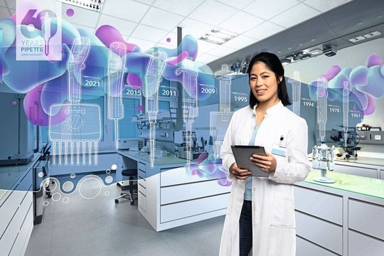 Eppendorf blickt auf 60 Jahre Pipettengeschichte zurück.(Bild:  Eppendorf)