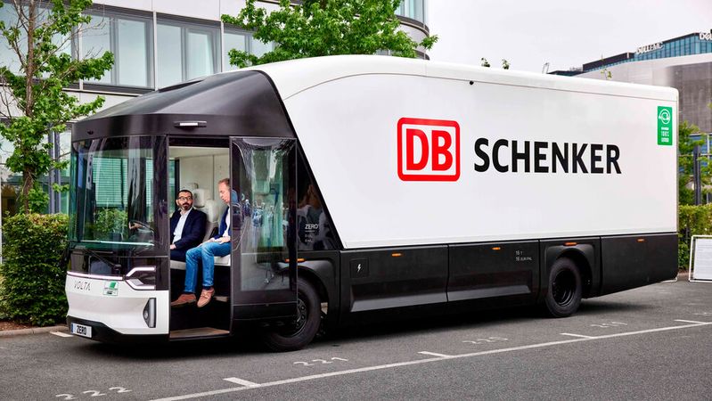 Der Volta Zero soll eine Reichweite von 150 bis 200 Kilometern haben.(Bild:  Autoren-Union Mobilität/DB Schenker)