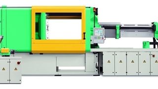 Spritzgießmaschine 920 S mit 5000 kN Schließkraft. Sie ist die größte Maschinengröße der neuen Allrounder S. (Archiv: Vogel Business Media)