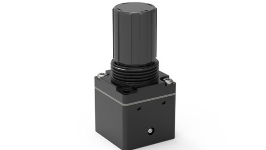 Kendrions High-Flow-Druckregler ist für Eingangsdrücke bis zu 10 bar ausgelegt.(Bild:  Kendrion)