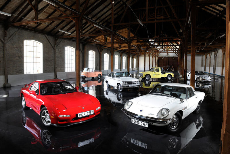 Etwa 50 Modelle sind in dem Museum regelmäßig ausgestellt. (Mazda)