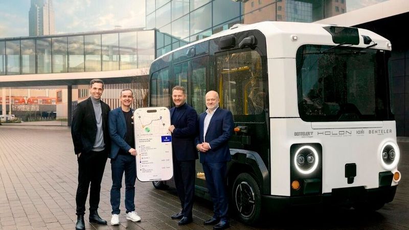 Benteler kauft ioki, die DB-Tochter für Software-basierte Mobilität. Zusammen mit Holon wollen die drei Unternehmen ein ganzheitliches Mobilitätsangebot für autonomes Fahren im ÖPNV auf die Spur bringen. (Bild:  ioki)