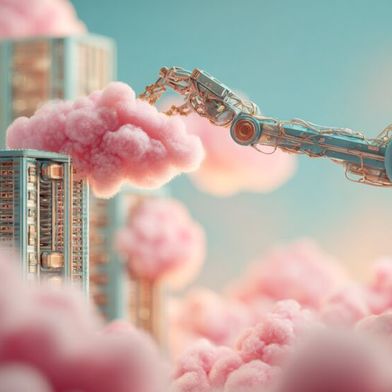 Mithilfe von Künstlicher Intelligenz lassen sich hybride Umgebungen aus Cloud-Angaboten und On-Premises-Infrastrukturen vergleichsweise einfach erstellen, um ein großes Maß an Souveränität zu erzielen.  (Bild: Midjourney / KI-generiert)