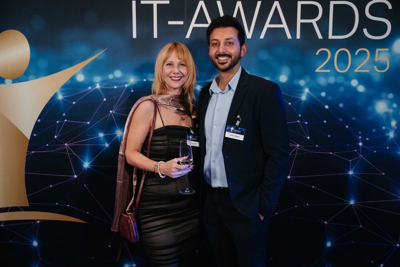 Dana Fengler und Tayfun Görgülü von KnowBe4. (Bild: Manuel Emme Fotografie)