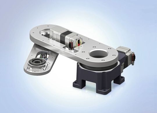 Optimized for applications with very limited operating height: the new OVR3041K3-H Scara robot arm.(Image: Oriental Motor (Europe))