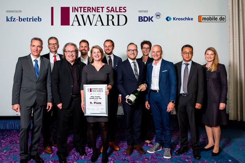 Die Willy Tiedtke GmbH & Co. KG (Audi, VW, Skoda) aus Hamburg belegte den 9. Platz des Internet Sales Awards 2017. (Stefan Bausewein)