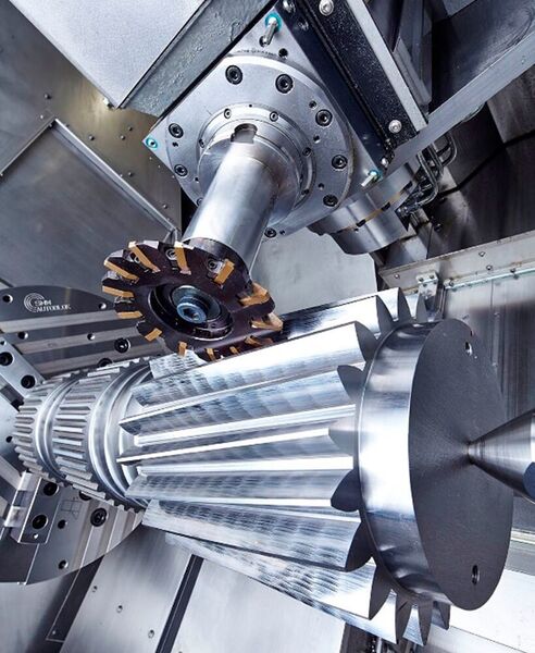 Von filigranen Innenverzahnungen mit hohen Genauigkeitsanforderungen bis hin zu großen Außenverzahnungen, welche hohe Schruppleistung voraussetzen – WFL biete für jede Verzahnungsbearbeitung die passende Maschine und den Prozess. (WFL)