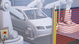 Smart Process Gating von Leuze Electronic eignet sich beispielsweise für die prozessgesteuerte Zugangssicherung in der Automobilindustrie. (Leuze Electronic)