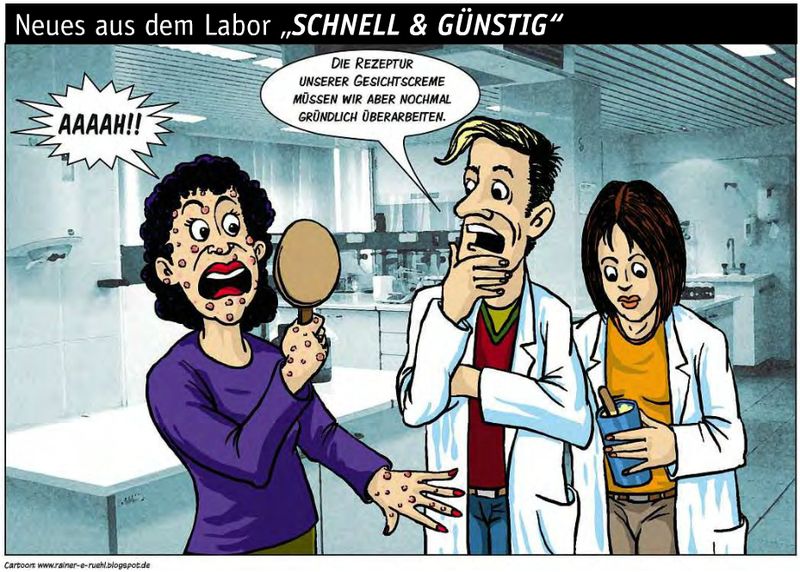 Übersicht unserer Bildergalerien (Comic: www.rainer-e-ruehl.blogspot.com) (Bild: LABORPRAXIS/Rühl)