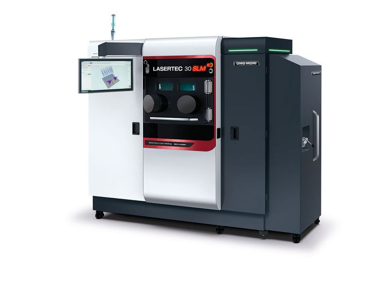 Durch eine Mehrheitsbeteiligung an der Realizer GmbH aus Borchen hat DMG Mori seine Kompetenz in der additiven Fertigung von Metallbauteilen um das Pulverbettverfahren erweitert und bereits die ersten Maschinen der Lasertec 30 SLM ausgeliefert. (DMG Mori)