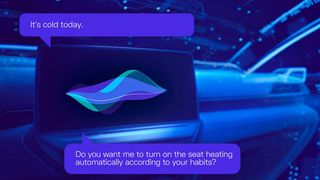 Mit Hilfe von künstlicher Intelligenz soll der digitale Sprachassistent von Cariad künftig proaktiv mit den Kunden in einen Dialog treten und ihre Wünsche antizipieren. (Bild: Cariad)