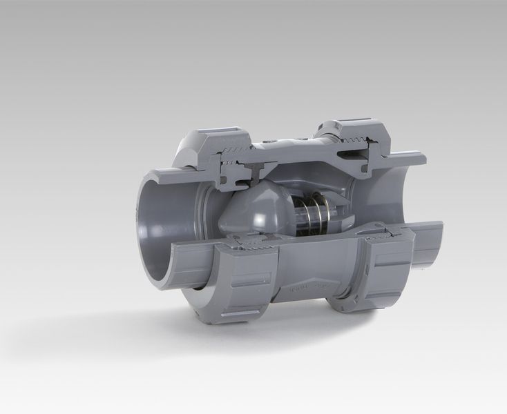 GF Piping Systems Rückschlagventile Typ 661/562 (Bild: GF Piping Systems)