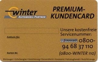 Kunden, die sich für die Wintercard entscheiden erhalten unter anderem 20 Prozent Rabatt auf Mietwagen, zehn Prozent Rabatt auf die Arbeitsleistung bei Reparaturen, einen kostenlosen Sicherheitscheck und eine kostenlose Zeitwertermittlung des Kundenfahrzeugs sowie einen Gratis-Versicherungscheck. (Archiv: Vogel Business Media)