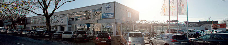 Dominant platziert ist der VW-Betrieb von Tiemeyer in Gelsenkirchen. (Tiemeyer)