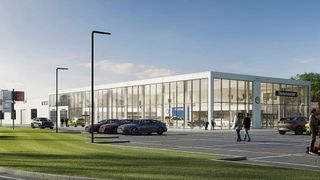 Die Bierschneider-Gruppe baut in Manching bei Ingolstadt einen großzügigen Autohaus-Komplex, beginnend mit einem neuen VW-Autohaus. (Bild: Bierschneider)