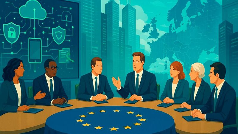 Die EU-Kommission hat die Vereinfachung der Digitalgesetze auf der Agenda.(Bild:  Dall-E / KI-generiert)