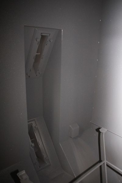 Bild 18: Austrittsöffnungen für das Strahlmittel in der Anlage. (Bild: Itasse)