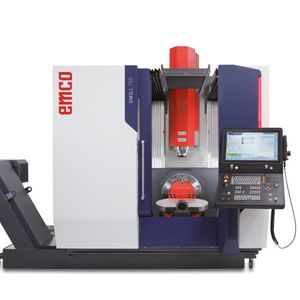 La fraiseuse universelle Emco UMILL 750 est équipée d'une motobroche de 15000 ou 24000 tr/min et de l'assistant numérique de processus Emconnect.(Source :  EMCO GmbH)
