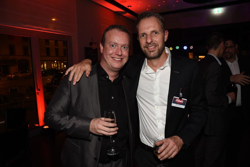 Kumpels unter sich: (l.) Ralf Schweitzer, GSD, und Björn Siewert, Siewert und Kau (Bild: IT-BUSINESS / Hannes Magerstädt )