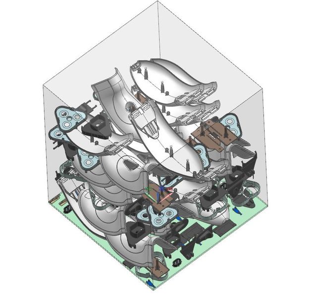 Die neue Lösung verbindet NX mit den Anwendungen von Materialise zur Erzeugung von Gitter- und Stützstrukturen, für die automatisierte effiziente Anordnung von Bauteilen sowie zur Bauplattform-Vorbereitung und mit der Materialise Build Processor-Technologie für additive Fertigung. (Siemens PLM Software)