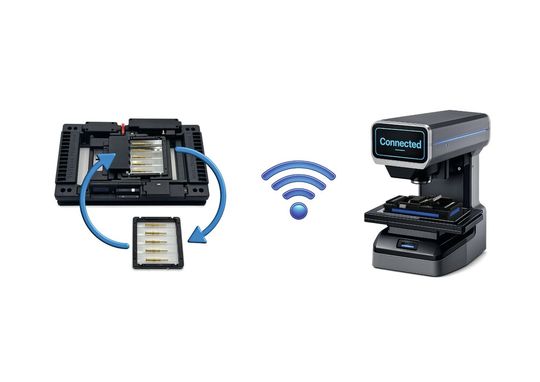 Totems Connect: Vernetzte Positionier- und Spannsysteme mit synchronisierten Messabläufen.(Bild:  Totems Position Sàrl)