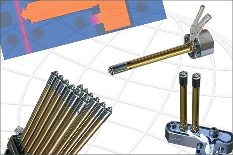 Very slim, compact, and able to be screwed close together into the manifold – these are the key points from the product profile of the new Slim DF 8 nozzles, which hot runner manufacturer Incoe presented in 2018. (Incoe)