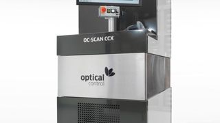 1,3 Quadratmeter Stellfläche genügen für den Bauteilzähler OC-SCAN. (Bild: Elektron)