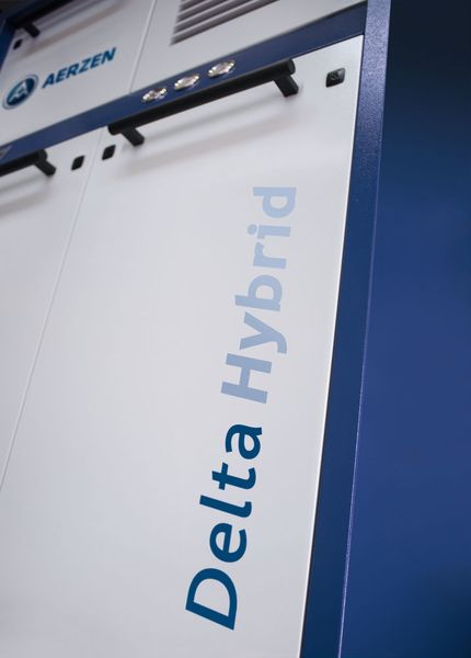 Der neue Delta Hybrid D 52 S deckt hierbei einen Volumen-strombereich von 720 bis  3120 m³/h sowie einer Antriebs-leistung von 11 bis 110 kW  ab. (Bild: Aerzen)