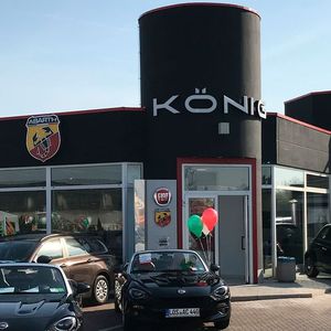 Das Autohaus König hat den ehemaligen Erfurter Toyota-Standort in drei Monaten zur Fiat-Filiale umgebaut.(Bild:  Dirk Schumacher)