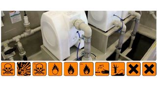 The need to use hazardous or dangerous chemicals in the manufacture of numerous products or the completion of a wide array of industrial processes is a fact of life. Utilizing Almatec plastic solid-body E-Series Air-Operated Double-Diaphragm (AODD) Pumps will help ensure that these liquids are fully contained and that their release will not harm humans, animals or the 
environment. (Picture: Almatec, fotolia - ngaga35)