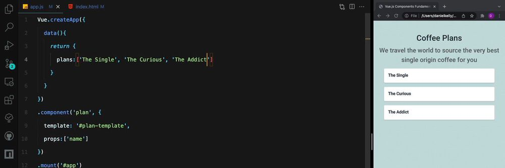 Props und Custom Events in Vue