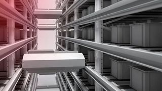 Hohe Prozesssicherheit im Automatiklager durch zuverlässige Erkennung unabhängig von Farbe und Oberfläche verspricht der Time-of-Flight-Sensor FT 25-RLAP von Sensopart. (Bild: Sensopart)