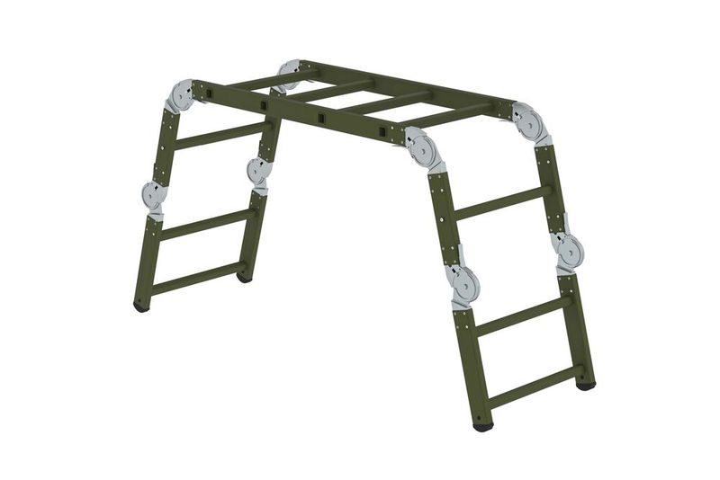 Die neue Rettungstragenlagerung der Munk Rettungstechnik sei breit einsetzbar. Sie sei speziell für den Einsatz bei Feuerwehr, Rettungsdiensten, Katastrophenschutz, THW und fürs Militär entwickelt worden. (Bild: Munk Rettungstechnik)