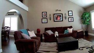 Da gibt es mehr zu sehen: Ein Kamerabild mit dem 180-Grad-Weitwinkelobjektiv der D-Link-Kamera. (Bild: D-Link)