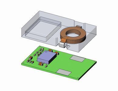 Bild 2: Aufbau eines PSI²-Moduls, bei dem alle Komponenten in der Induktivität montiert sind. (Sumida)