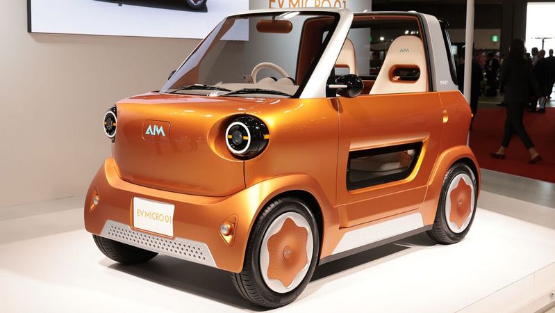 Bei dem von AIM vorgestellten Micro 01 handelt es sich offiziell um ein Konzeptauto, welches allerdings schon bald in Serie gehen dürfte.(Bild:  Jama)