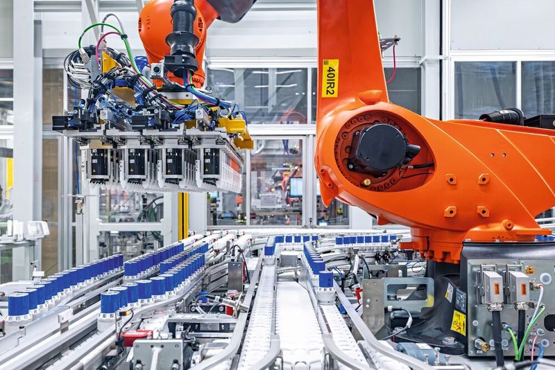 Montage der Hochvoltbatterien im BMW Group Werk Irlbach-Straßkirchen. (Bild: BMW AG)