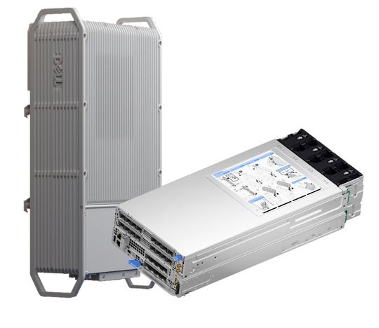 Das Innenleben des „Poweredge XR9700“ ist weitgehend identisch mit dem Compute Sled „Poweredge XR8720t“ für den Einsatz im Rack. Damit nutzt er als Prozessor ebenfalls den „Xeon 6“- SOC von Intel.(Bild:  Dell Technologies)