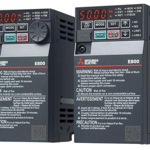 Die Umrichter-Serie FR-E800 von Mitsubishi Electric bietet als erste eine integrierte Korrosionserkennung.  