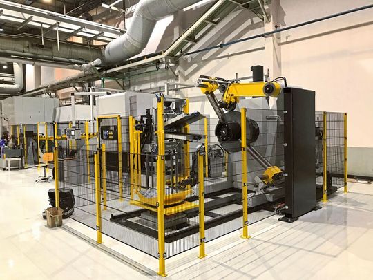 Gut aufgestellt am Standort Tumkur (Indien): Mit der neuen Bandrichtanlage kann Kern-Liebers sein Produktspektrum erweitern und flexibler auf Kundenanfragen reagieren. Eine baugleiche Anlage wurde am Standort Taicang (China) installiert. Gut aufgestellt am Standort Tumkur (Indien): Mit der neuen Bandrichtanlage kann Kern-Liebers sein Produktspektrum erweitern und flexibler auf Kundenanfragen reagieren. Eine baugleiche Anlage wurde am Standort Taicang (China) installiert.
