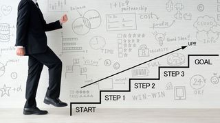 Bei der Digitalisierung ist es ähnlich wie beim Treppensteigen: Wer eine Stufe nach der anderen nimmt, hat die besten Chancen, sicher ans Ziel zu kommen. (Bild: ©takasu - stock.adobe.com)