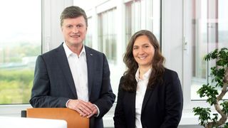 GTÜ-Geschäftsführer Robert Köstler (Sprecher) und Dimitra Theocharidou-Sohns. (GTÜ)