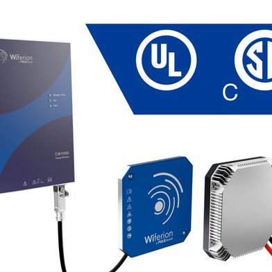 Die induktiven Ladegeräte CW1000 von Wiferion haben die UL-1564-Zulassung für Nordamerika erhalten. (Bild: Wiferion)
