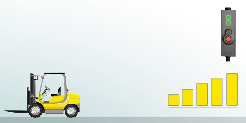 Wenn ein Hindernis im Erfassungsbereich erkannt wird, erfolgt eine Warnung an den Fahrer. (Bild: Elokon Sicherheitstechnik)