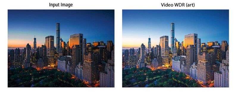 Bild 2: Ohne und mit HDR-Verarbeitung, Einsatz von zwei Kameras und Bild-Stabilisierung. (Cadence)